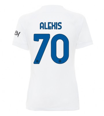 Inter Milan Alexis Sanchez #70 Bortatröja Kvinnor 2023-24 Kortärmad